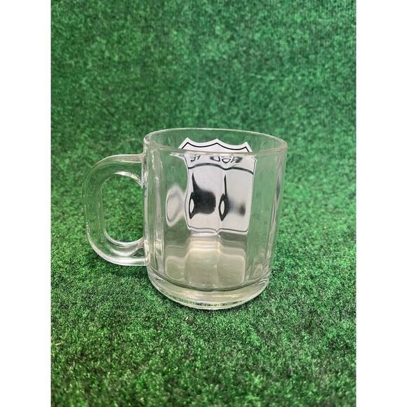 Vintage Route 66 Coffee Mug Tea Cup Glass Unisex VTG - Picture 2 of 2